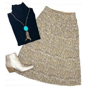 J. Crew Pleat Midi Skirt | size 0